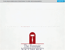 Tablet Screenshot of forensicnetwork.com